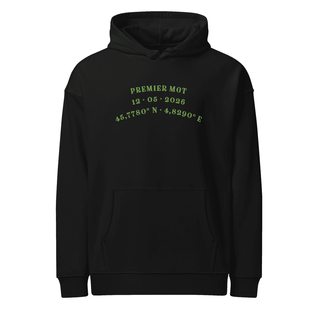 Hoodie parent « Coordonnées maternité »